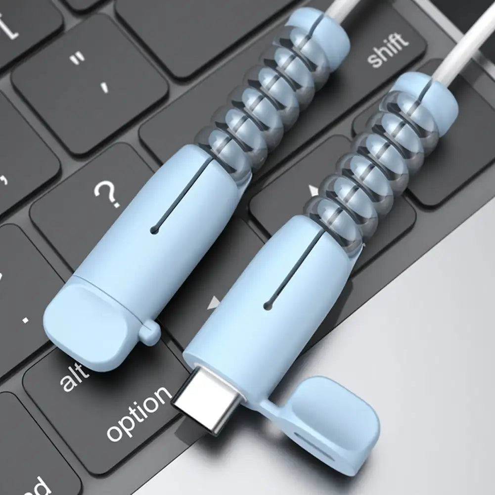Silicone Type-C Cable Protector & Wire Winder | Multicolor Cable Protector Oasis Select