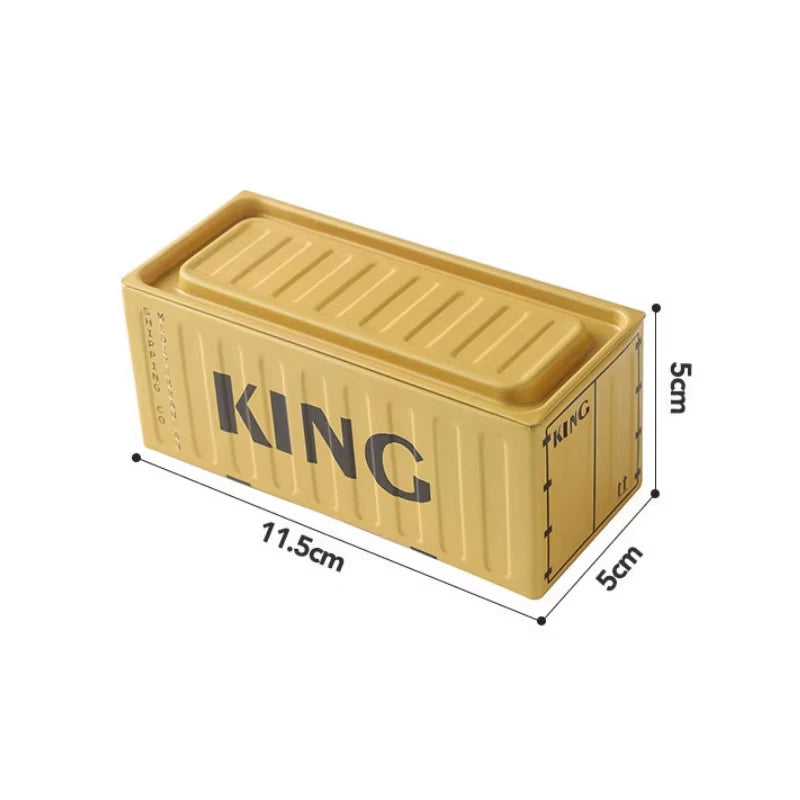 Iron Storage Box Retro Industrial Style Metal Miniature Container Model Decorative Storage Box Creative Model Display Piece Oasis Select