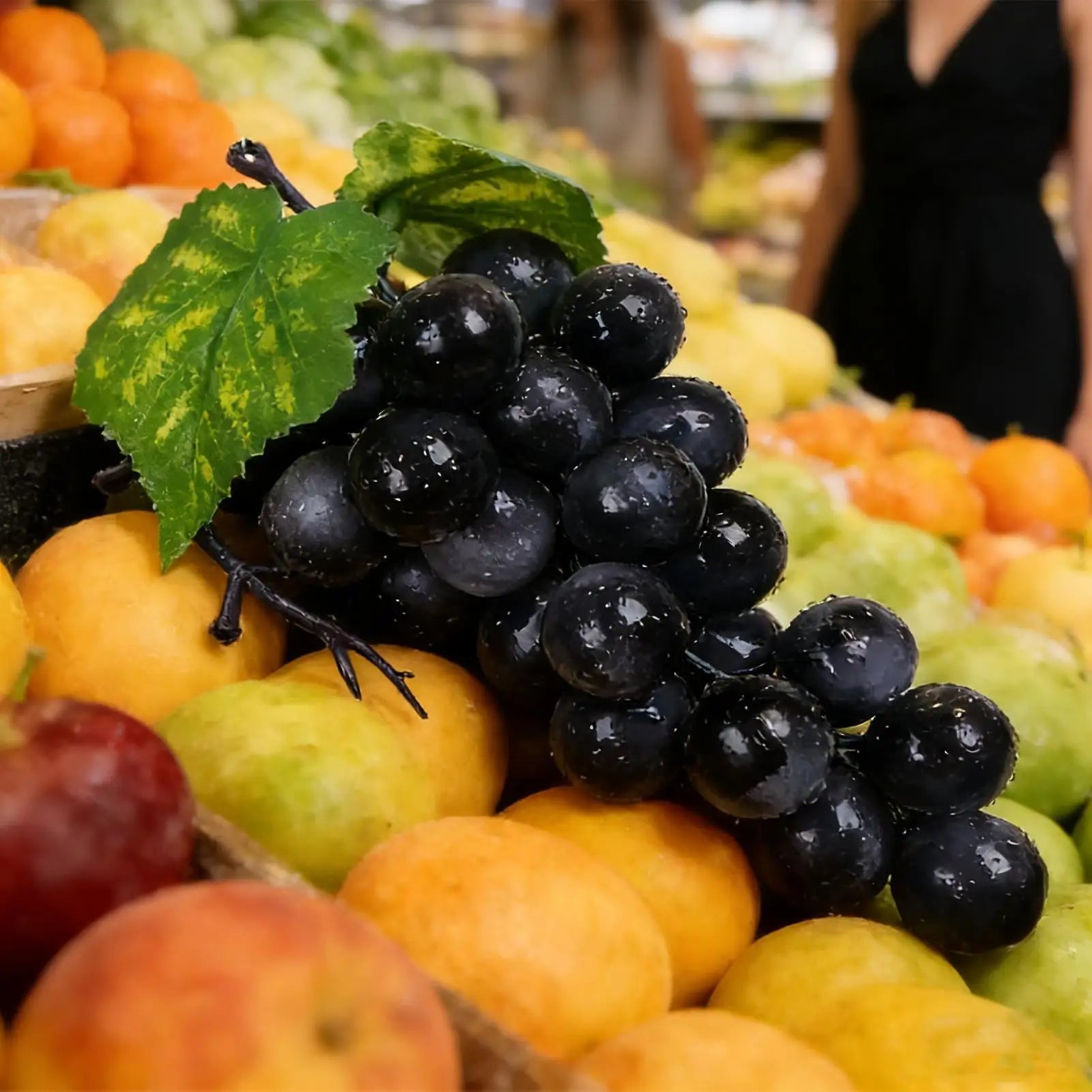 Simulation Grape Plastic Fruit Fake Fruits Photo Props Artificial Grape Fruit Shop Display Model Ornaments Home Party Decor Oasis Select