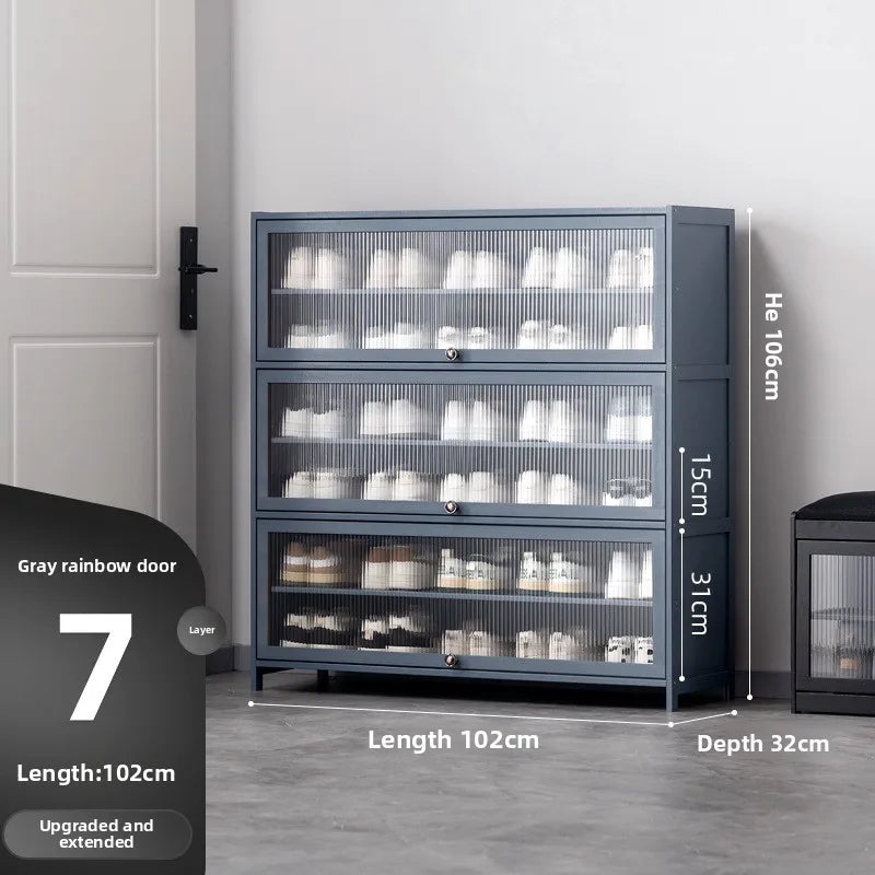 Shoe cabinet door, household door, shoe rack, multi-layer simple and large-capacity storage, indoor entry, dormitory Oasis Select Seventh floor 102