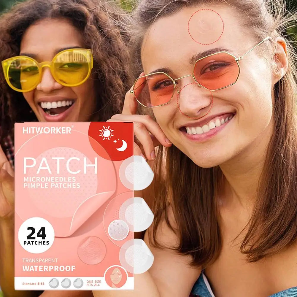 2 Packs Micro Needle Pimple Patch- Hydrocolloid Micropoint Pimple Patch For Acne Pimples Overnight, Invisible Acne Cover Patches Oasis Select
