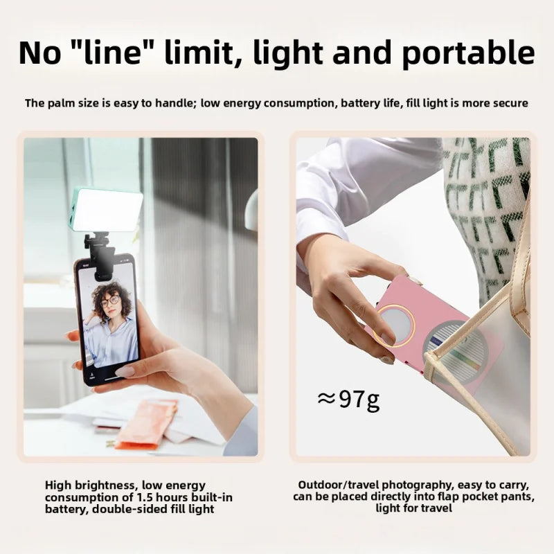 SHINEKNOT Magnetic LED Fill Light | Double-Sided Dimmable 10W