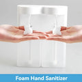 2 Outlet Touchless Soap Dispenser USB Charging Soap Dispenser 3 Level Adjustable Wall Mount For Bathroom Liquid Out + Foam Out Oasis Select White C