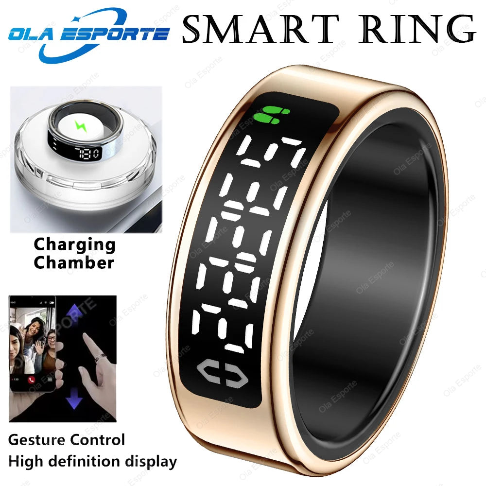 Smart Ring Display – Heart Rate, Sleep & Gesture Control 5ATM