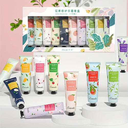 10pcs Hand Cream Box, Scented Hand Cream, Suitable for Chapped, Travel Hand Cream Mini Moisturizing Lotion with Shea Oasis Select 300G