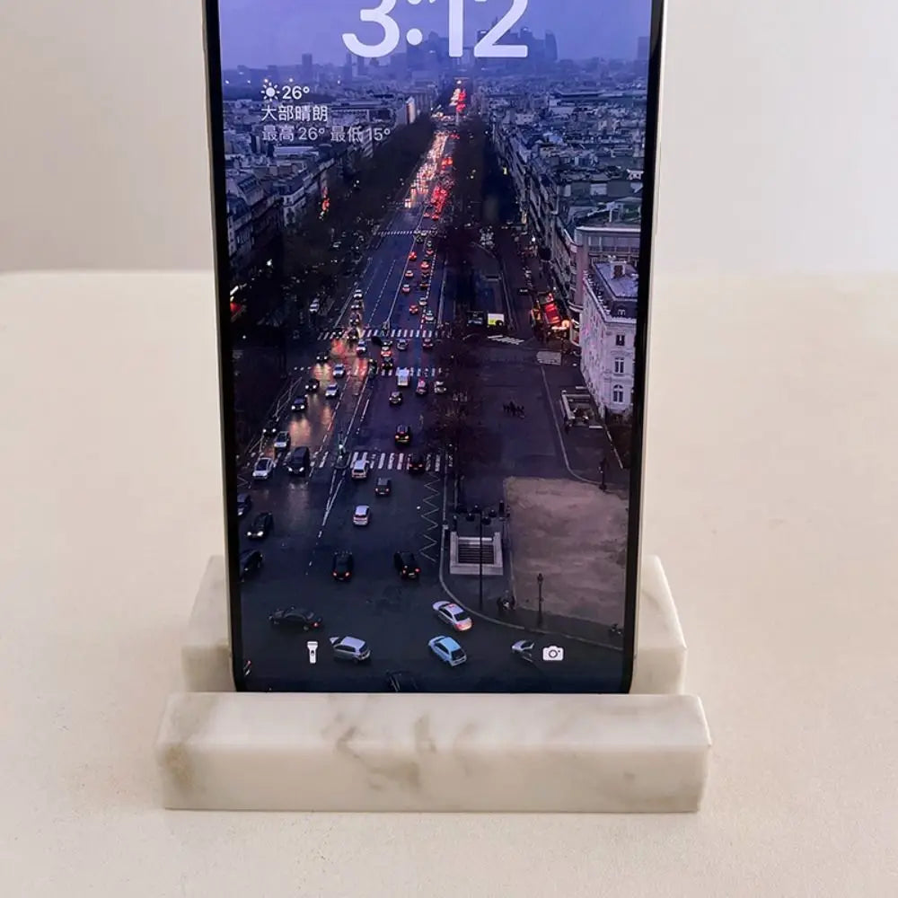 Marble Business Card Holder Stable Support Thickened Mobile Phone Holder Elegant Desktop Card Stand Organizer Trade Shows Oasis Select
