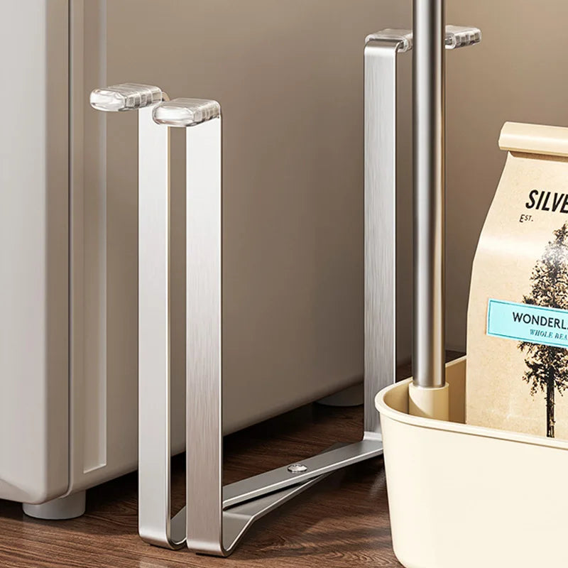 Portable Countertop Garbage Bag Holder Foldable Support Frame Adjustable Plastic Bag Fixing Rack For Kitchen Vegetable Waste Oasis Select