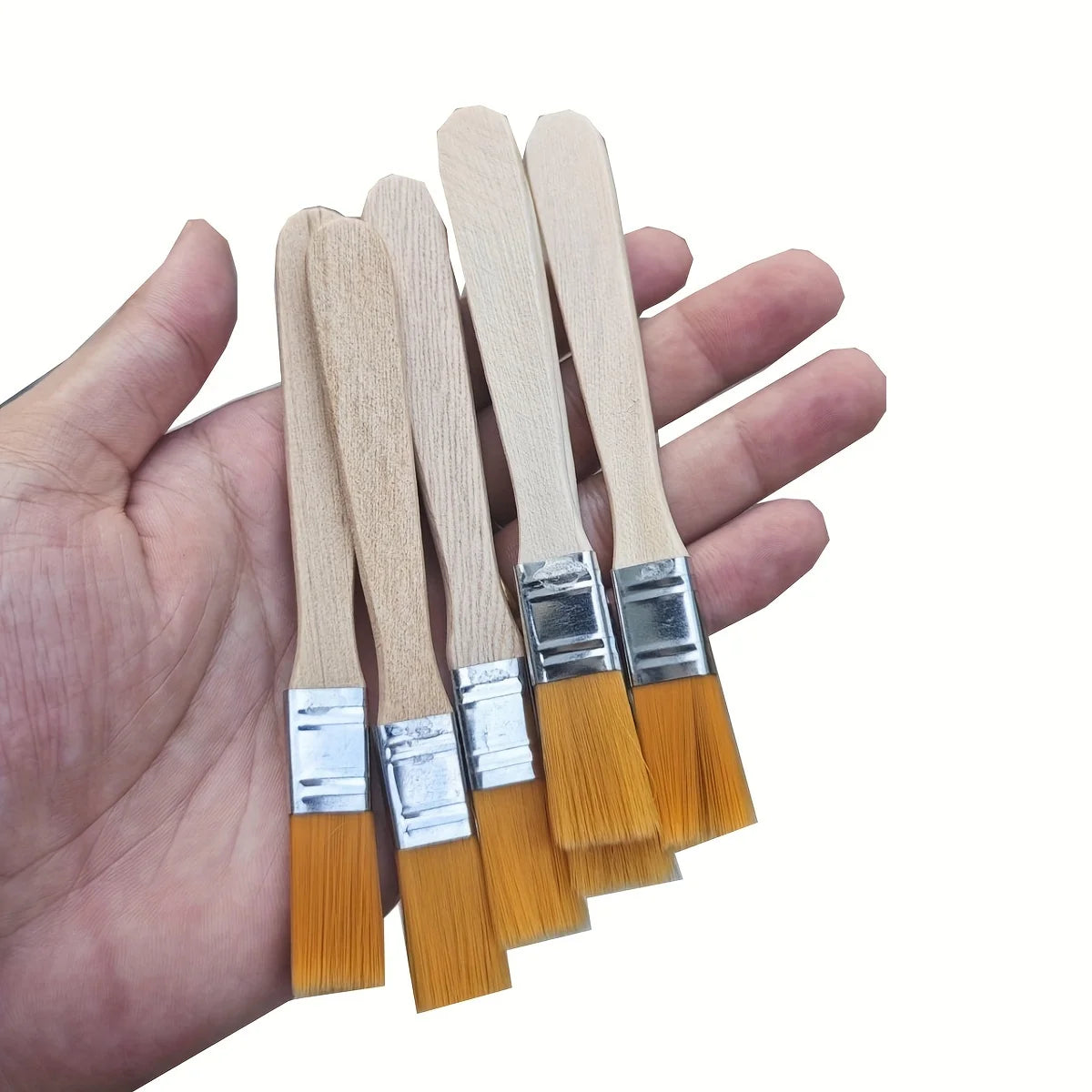24/48/72 nylon brushes, short wooden handle art paint brushes, watercolor brushes, wall brushes, art brushes, cleaning tools Oasis Select