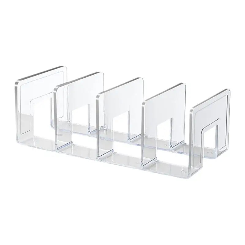 Purse Storage Organizer for Closet 4 Slots Clear Shelf Dividers Clutch Dividers Bag Storage Shelf Bag Organizer for Home Kitchen Oasis Select
