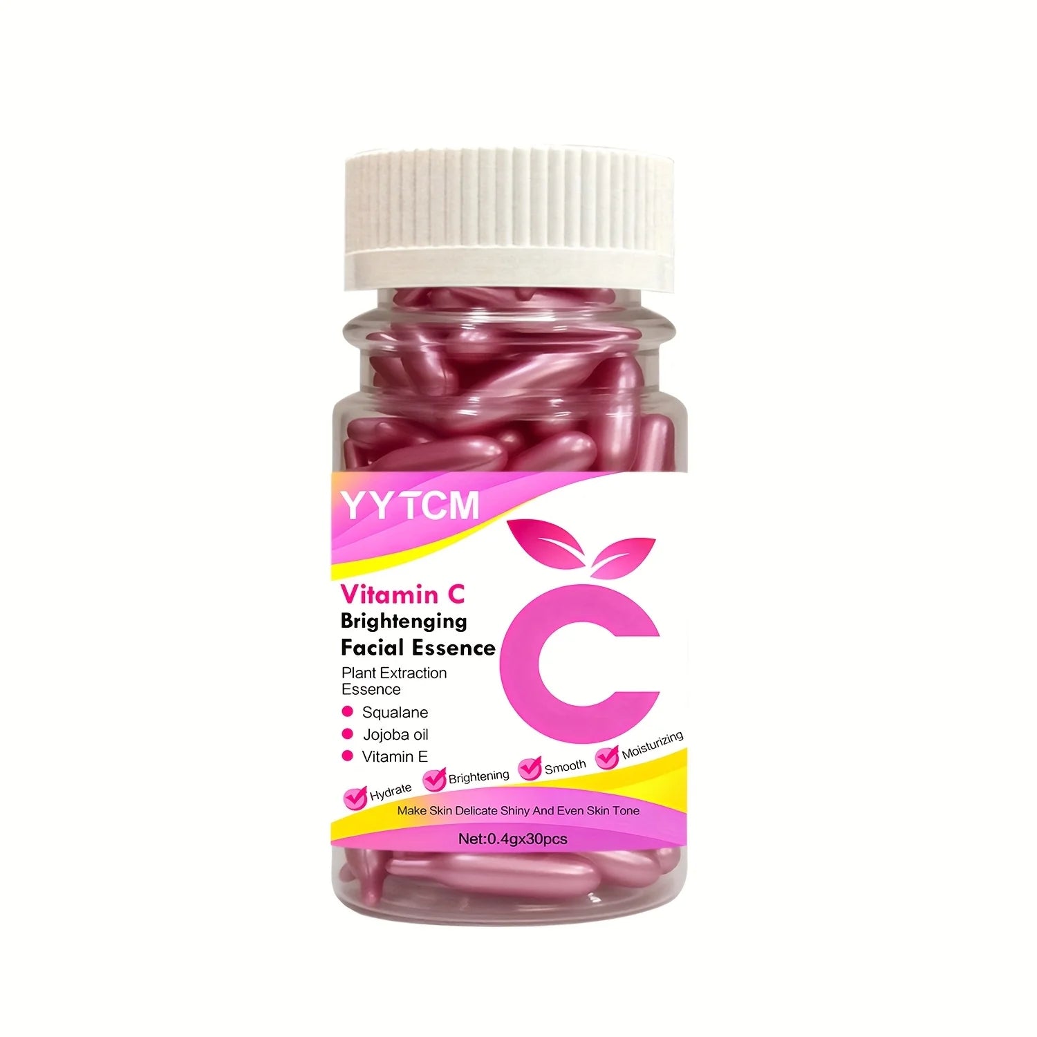 Vitamin C Brightening Capsule Essence – Squalane & Jojoba Oil Brightening Face Serum Oasis Select 1 Bottle