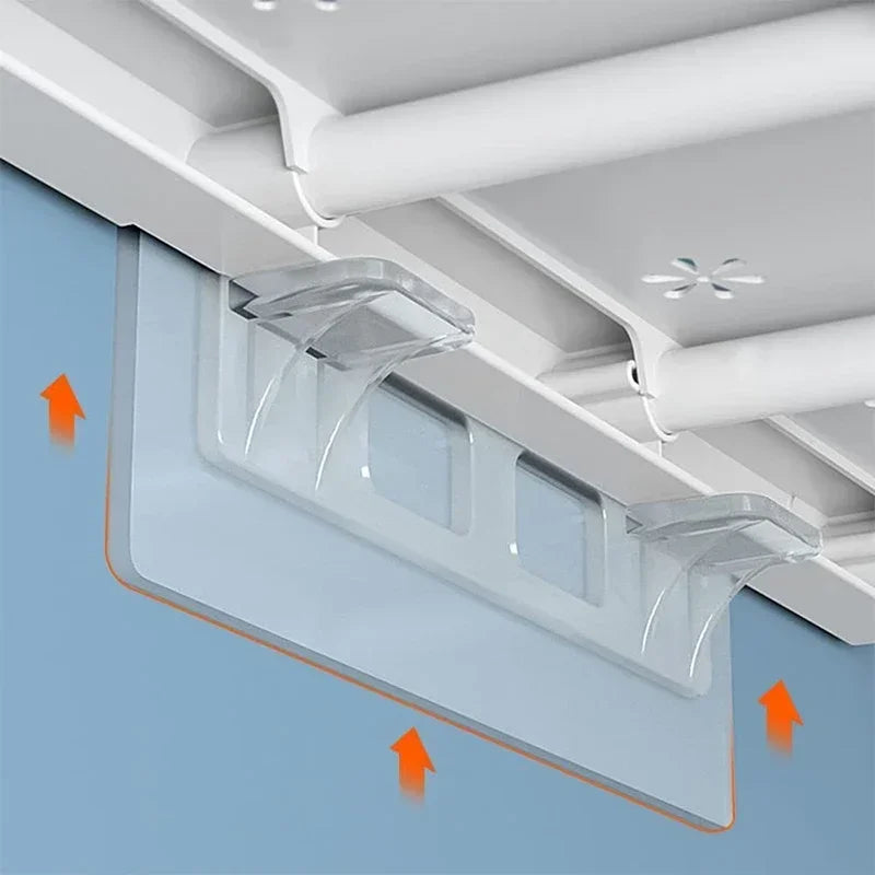 6/12pcs Wardrobe Divider Brackets Non-Marking Sticky Kitchen Cabinet Divider Brackets Anti-Side Slip Layer Support Brackets Oasis Select