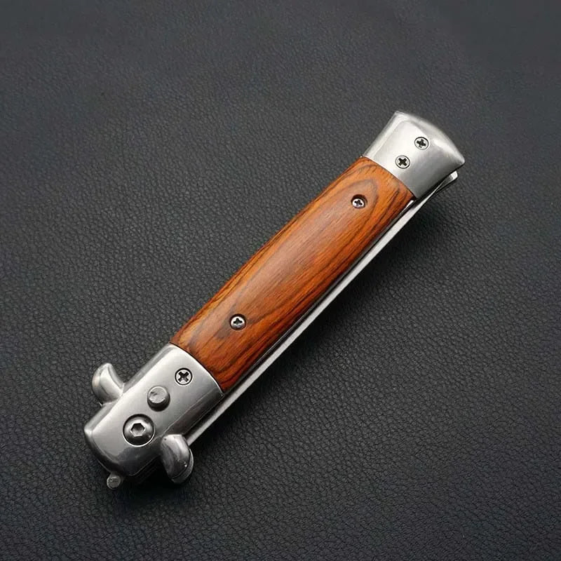 1pcs Stainless Steel Foldable Automatic Combs Knife Brushes Hair Trimmer Comb Brush Accessories Butterfly Mens Pocket Knife Comb Oasis Select 1PC-W