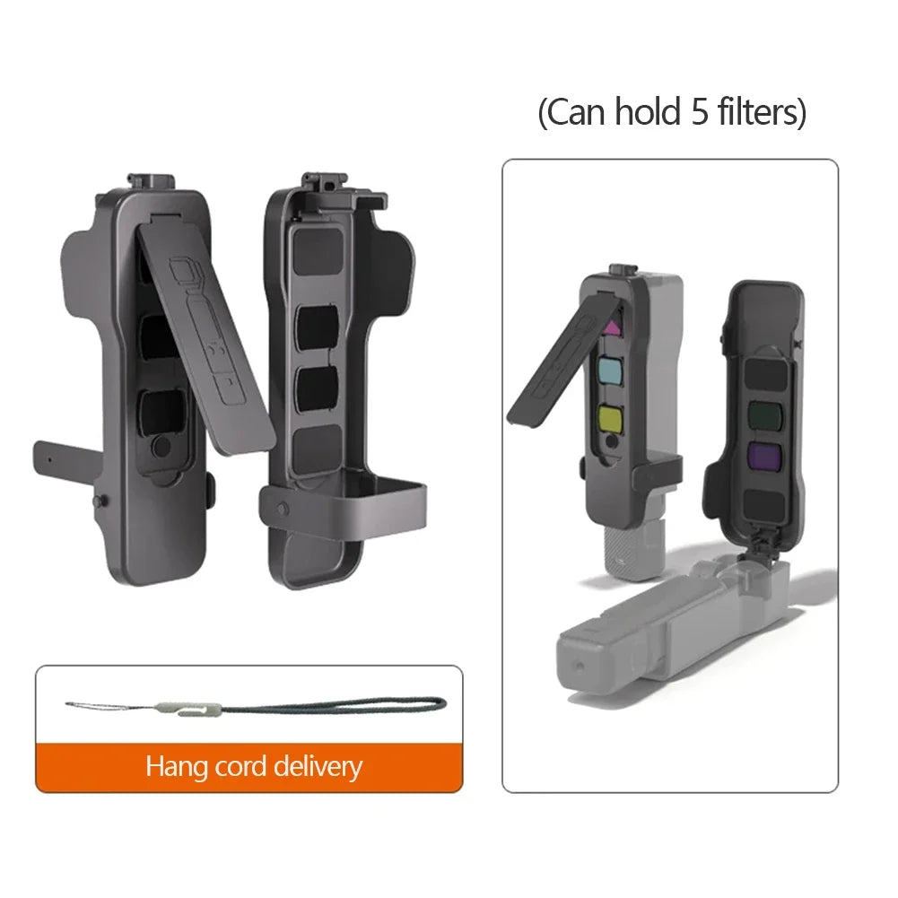 DJI Osmo Pocket 3 Flip Case with 5 Filter Slots | Anti-Scratch