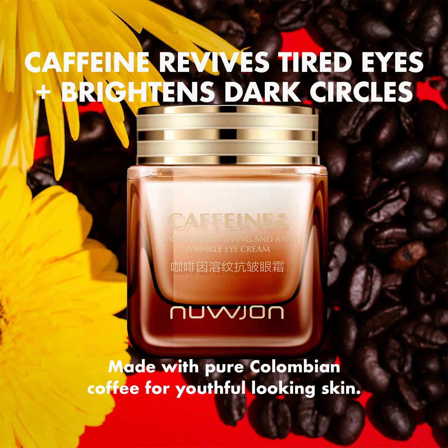 Caffeine Eye Cream – Dark Circles, Puffiness & Fine Lines