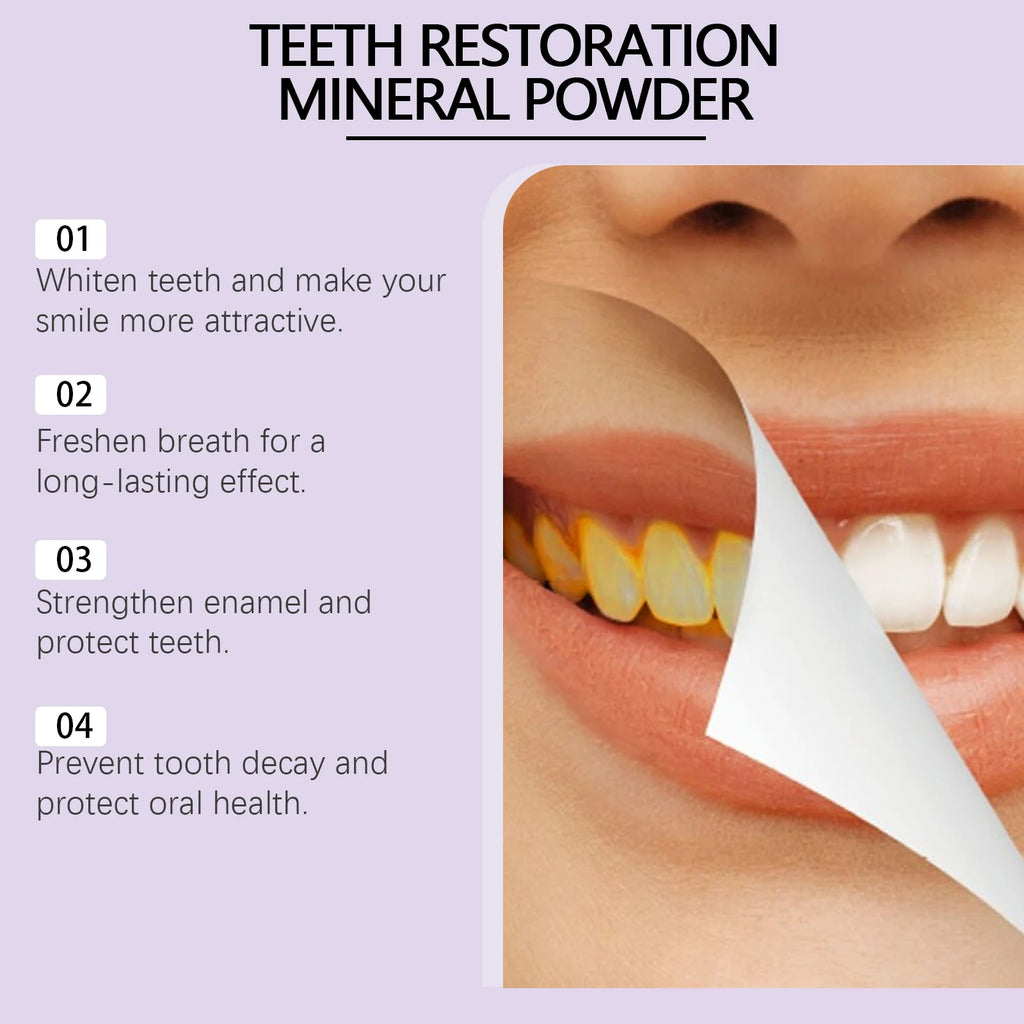 Oralhoe Purple Tooth Whitening Powder 50g – Fresh Breath Tooth Whitening Powder Oasis Select