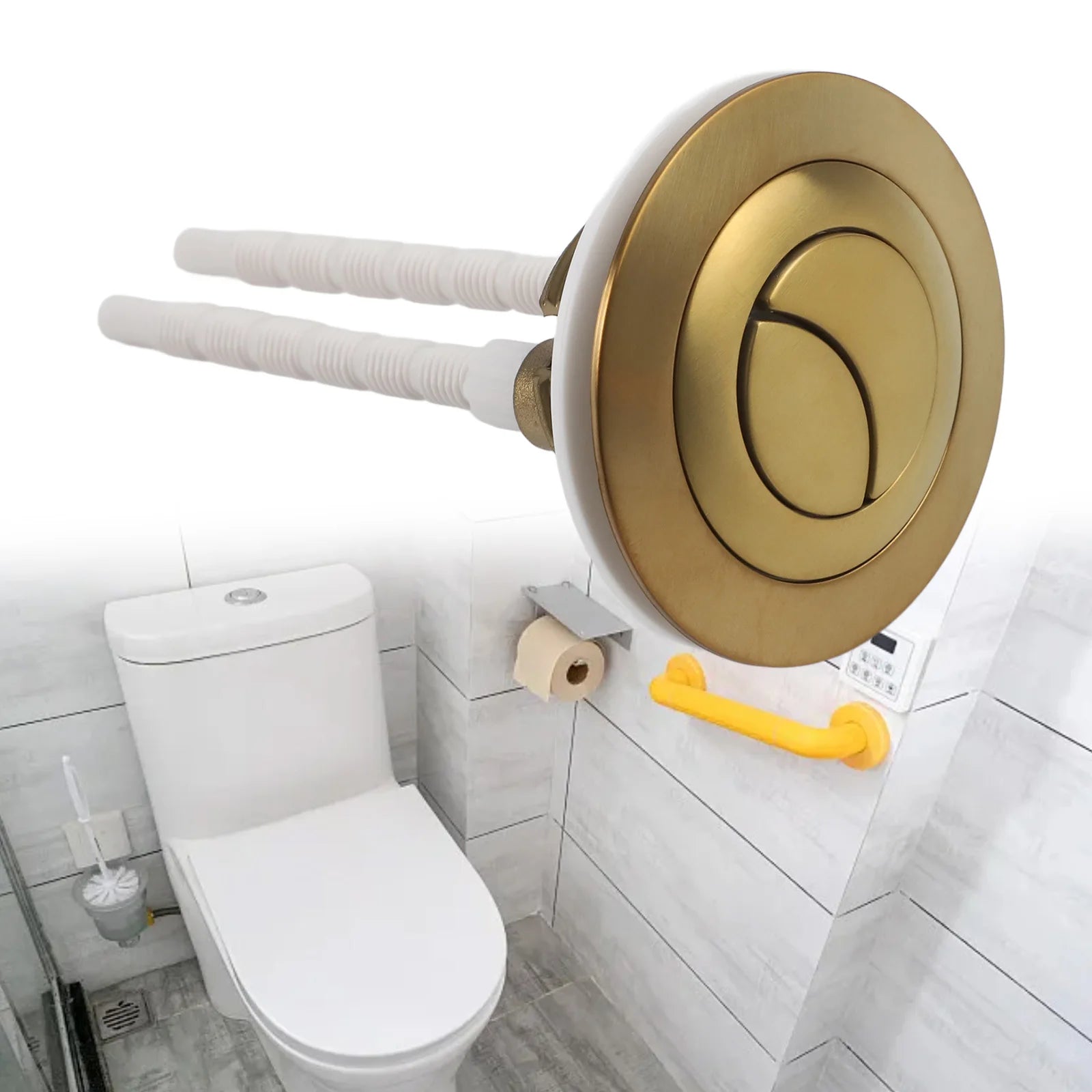 Replacement Dual Flush Button for Toilet Tank Covers For 38mm 48mm 58mm Supporting Water Saving and Easy Adaptation Oasis Select