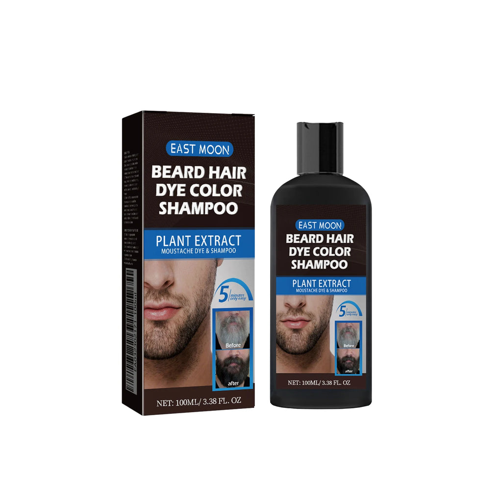 East Moon Herbal Black Hair & Beard Dye Shampoo for Men 100ml Hair & Beard Dye Shampoo Oasis Select 100ml