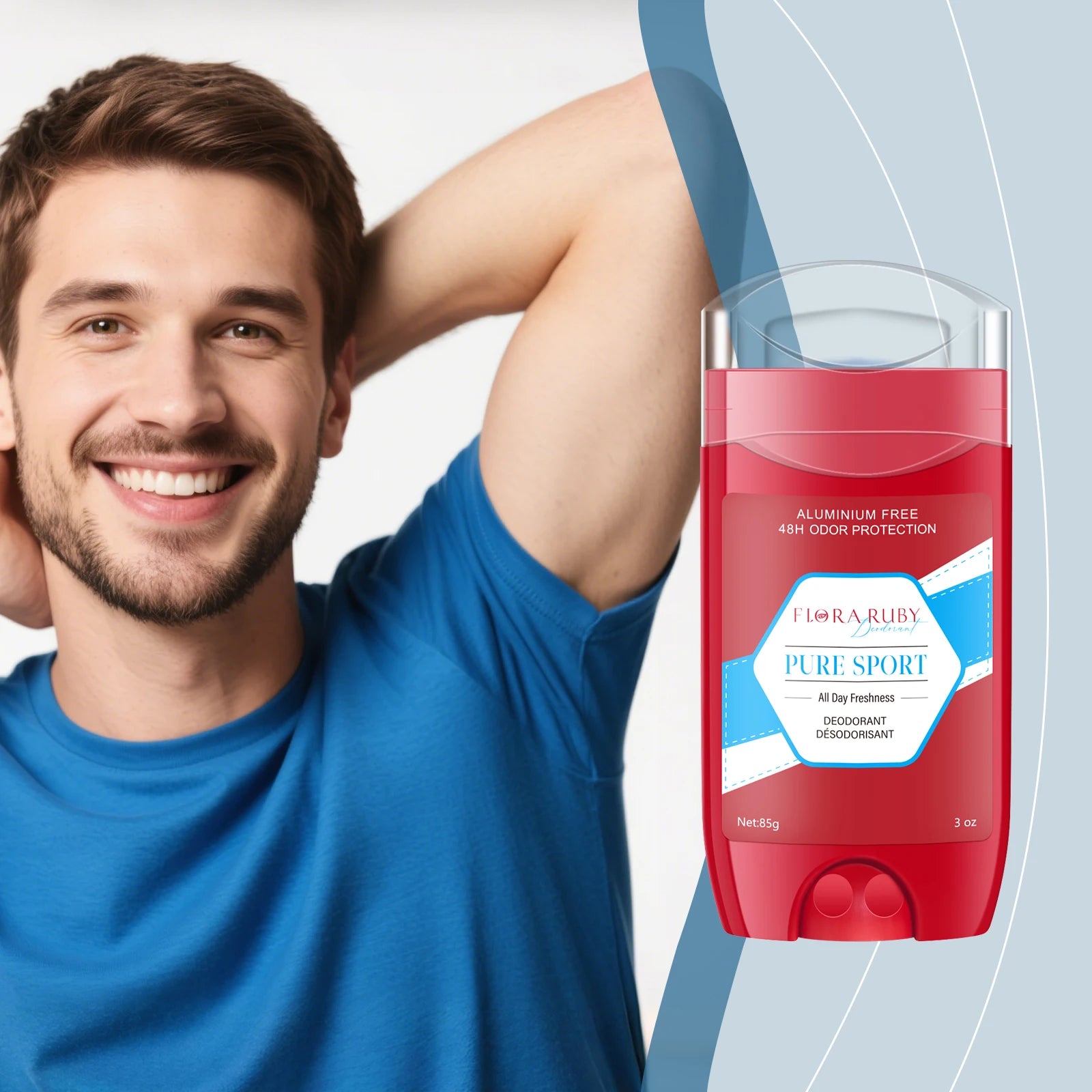 Aluminum Free 48-Hour Sweat and Odor Protection Body Deodorant Stick, All-Day Underarm Protection for Men and Women Oasis Select