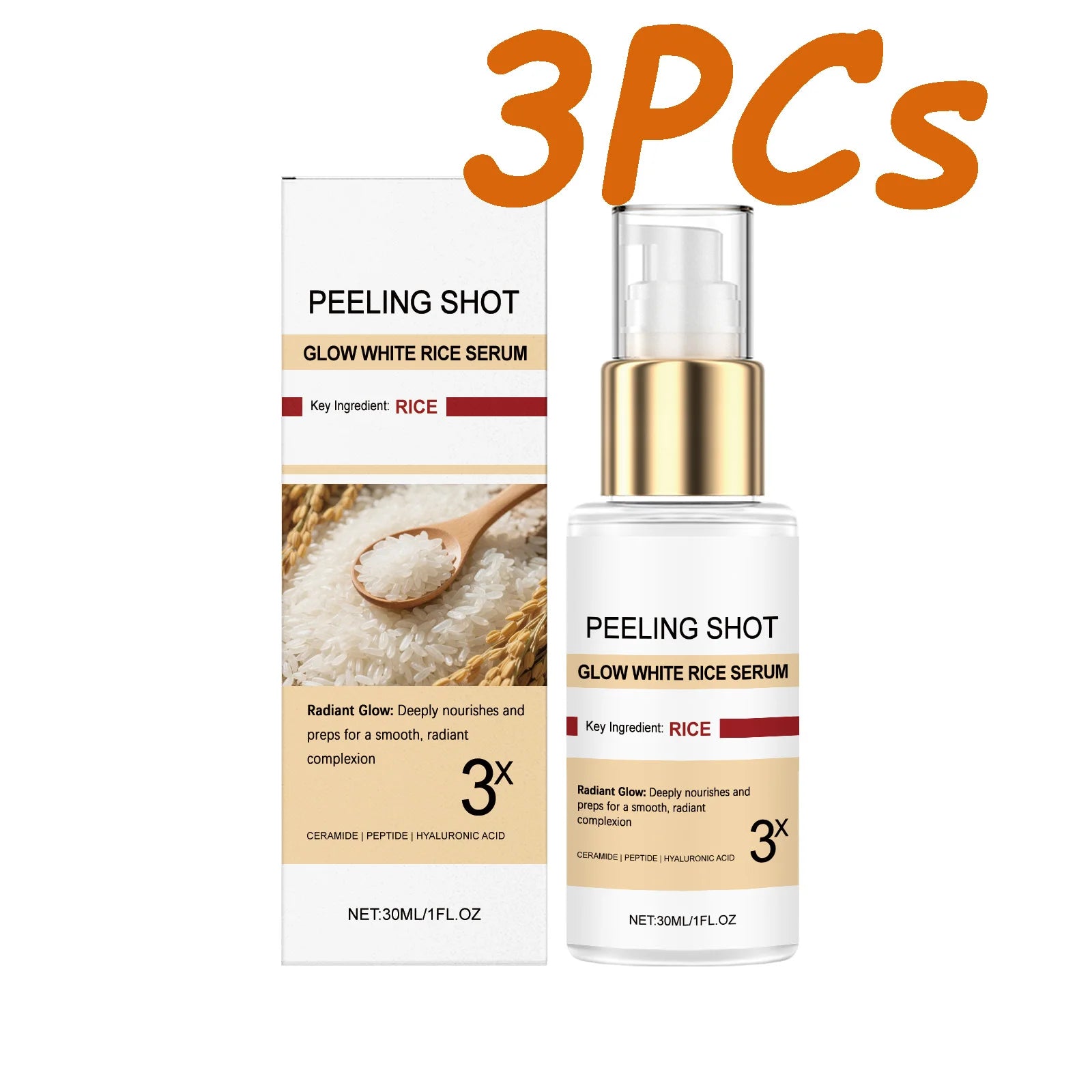 Hoygi Rice Essence Brightening Face Serum – Niacinamide 30ml Brightening Face Serum Oasis Select 3 x 30ml Boxed