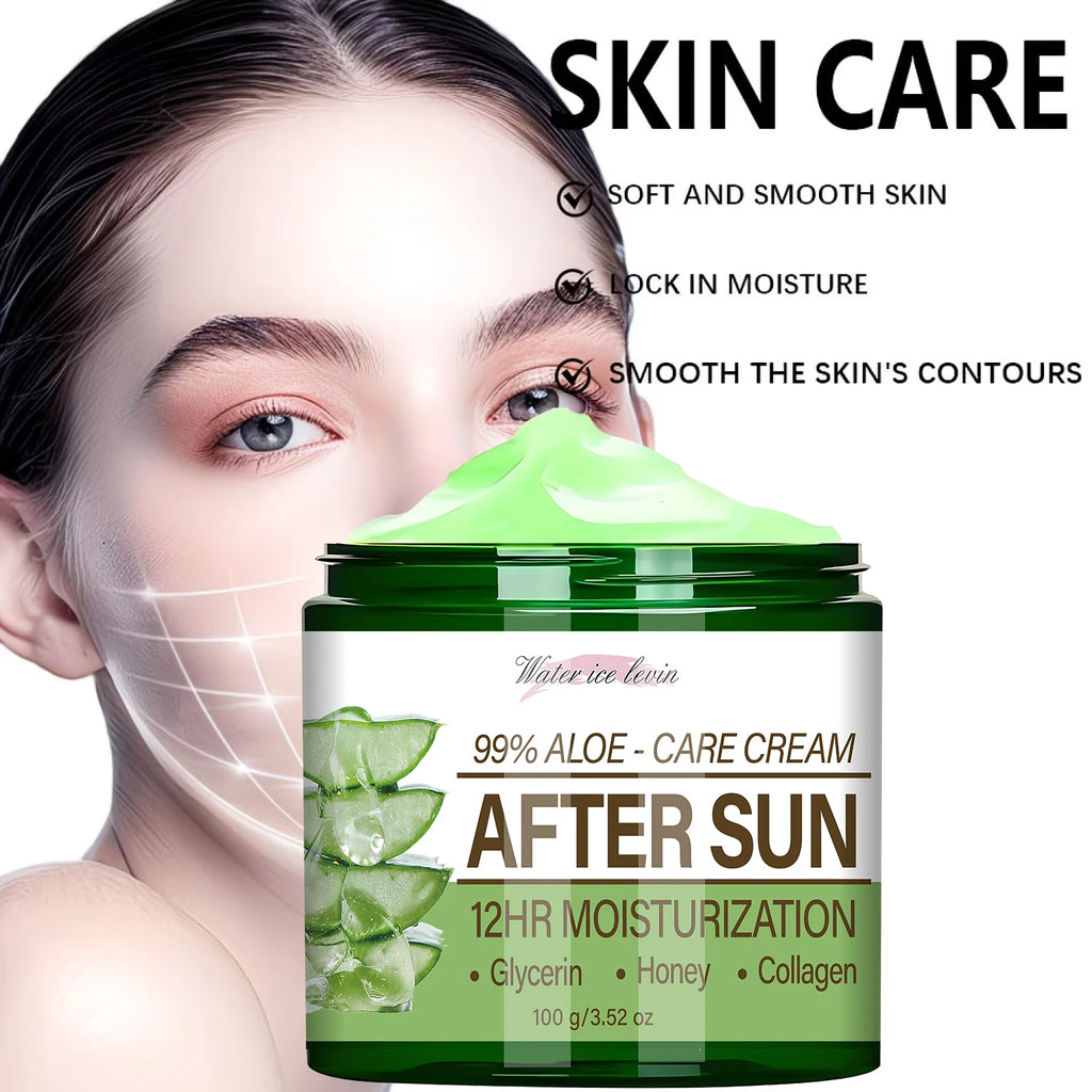 99% Aloe Vera After Sun Cream – 12HR Collagen & Glycerin Moisture After Sun Cream Oasis Select
