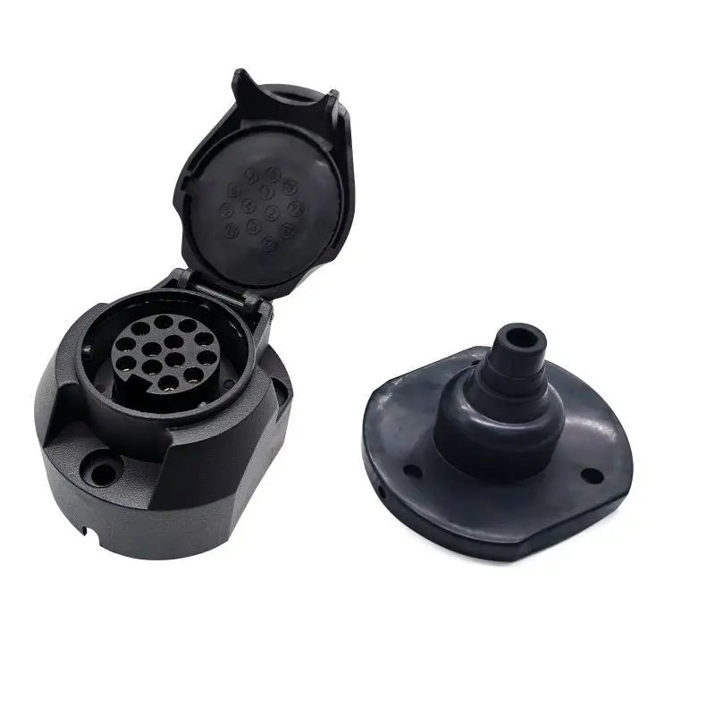Towing Plug Adapter 13Pin Trailer Euro Round Socket 12V Car Accessories. Oasis Select