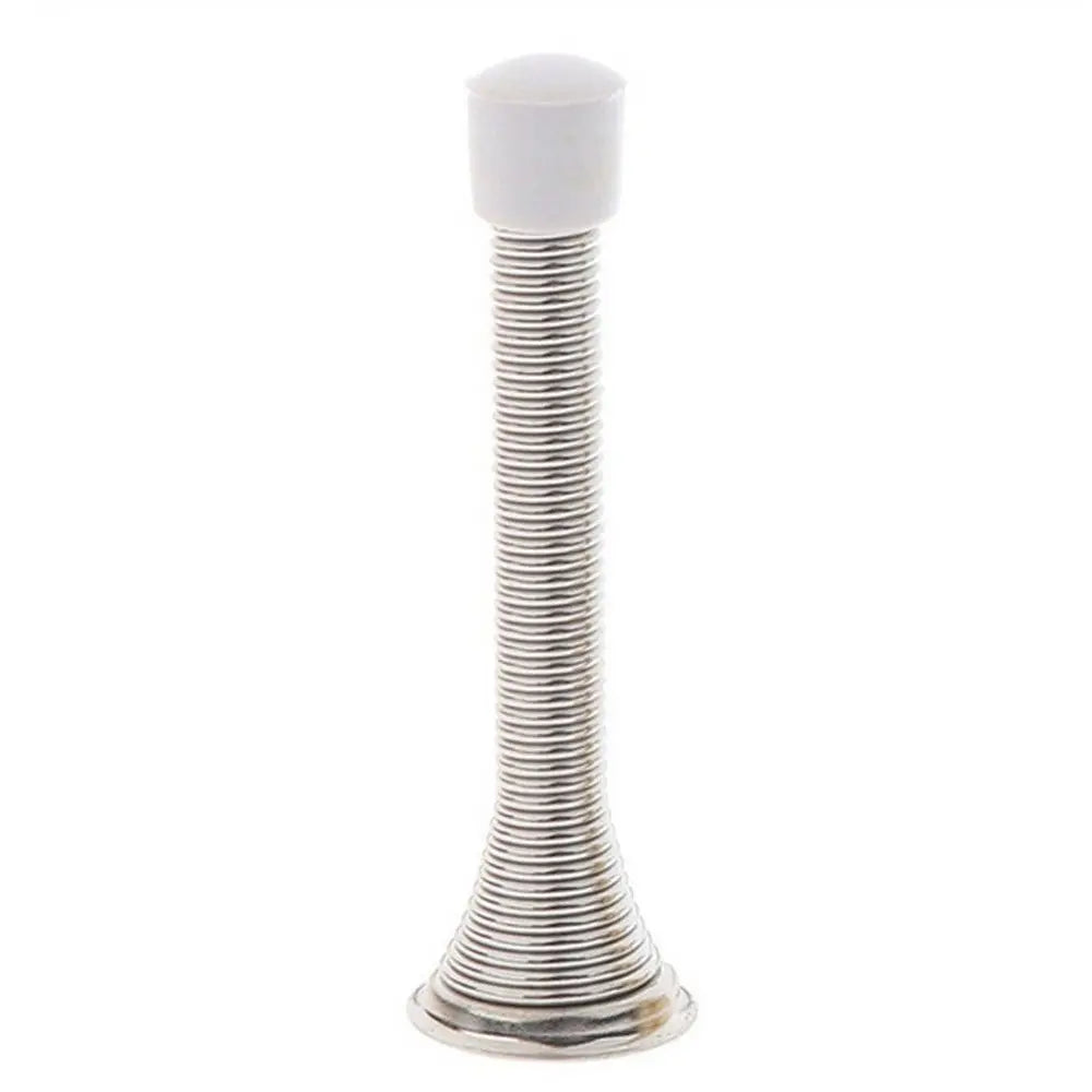 Iron Spring Door Crash Pad Door Handle Guard Stopper Anti-Collision Wall Protector Door Stopper Lock Protective Oasis Select silver