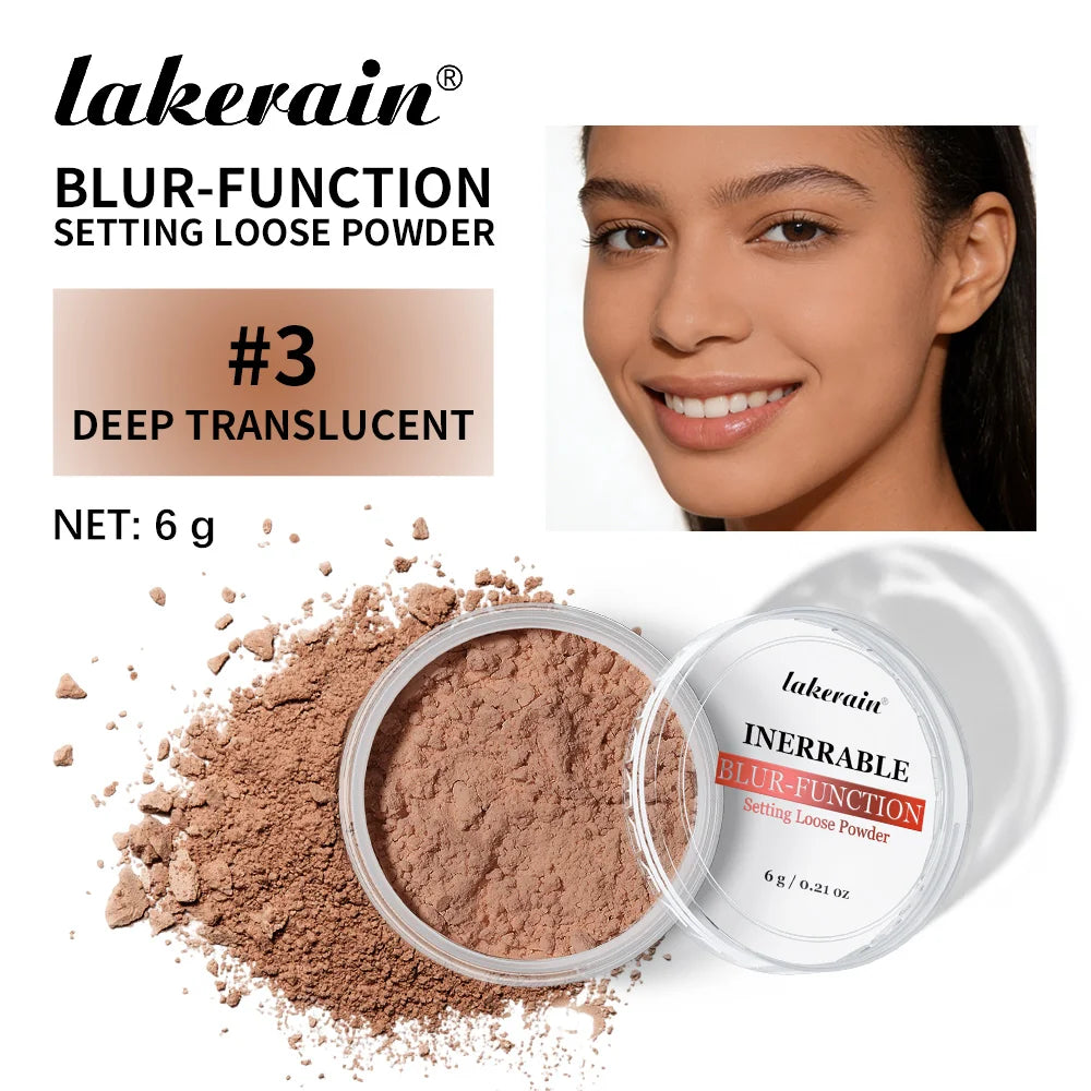 Blur-Function Setting Powder Long-lasting Blurring Brightening Oil Control Soft Focus Matte Effect Even Skin Tone Setting Powder Oasis Select DEEP TRANSLUCENT