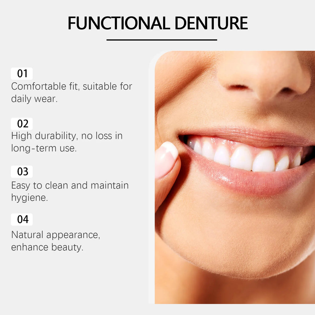 Denture Decoration Set - Denture Decoration Set for Enhancing Smile Aesthetics, Natural Fit and Comfortable Material Oasis Select