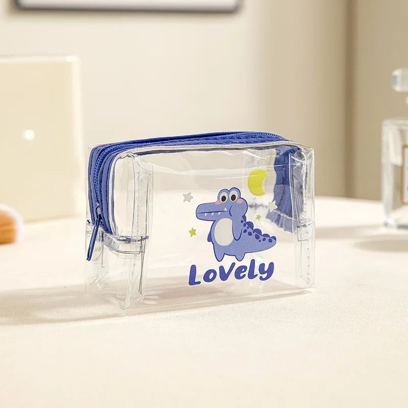 Cartoon Waterproof PVC Organizer Pouch | Cable & Coin Bag
