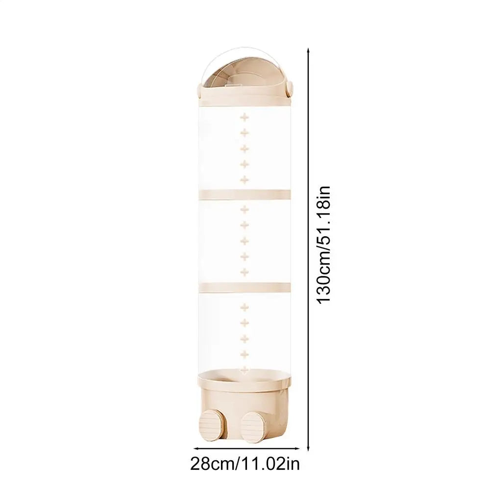 Vertical Toy Storage Tube Kids Plush Doll Clear Storage Tube Stuffed Animal Doll Storage Holder Standing Stackable Soft Toy Oasis Select A