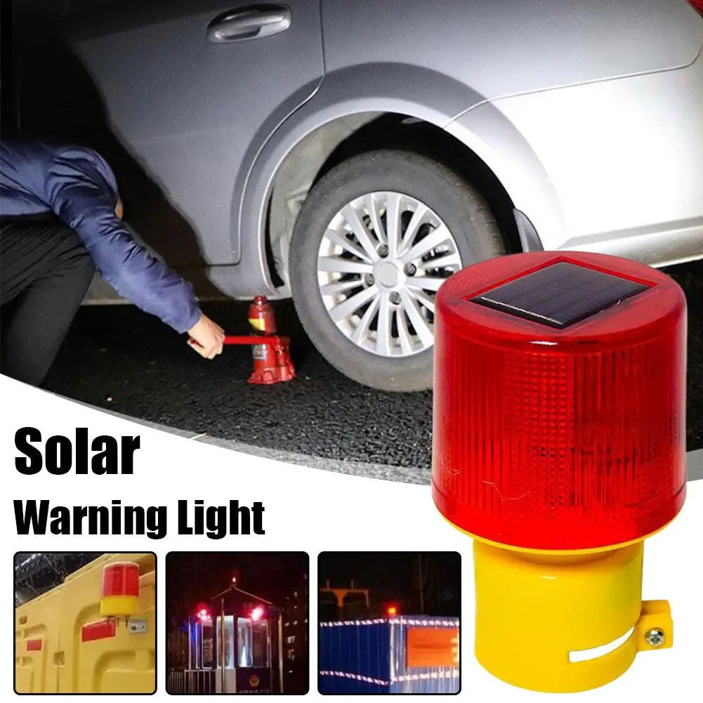 Solar LED Emergency Light Solar Traffic Tower Crane Warning Light LED Bulb Lamp For Construction Site Harbor Road Marine Lamp Oasis Select