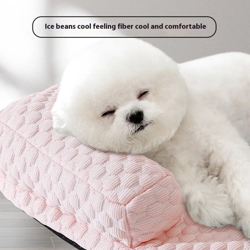 Spring and Summer Dog Cool Cushion Sofa, Dog Bed, Cat Bed, Pet Bed, Ice Silk Cat, Teddy, Small Dog Mat Oasis Select