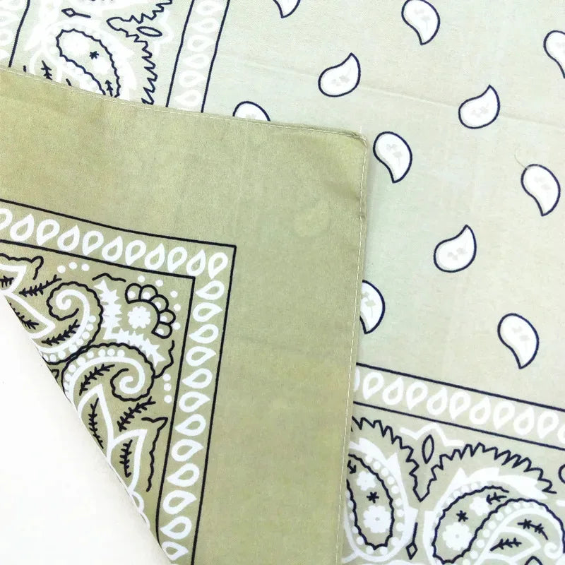 1/4/6Pcs Fashion Hip HopBlend Bandana Square Scarf Black Red Paisley Headband Printed For Women/Men/Boys/Girls Oasis Select
