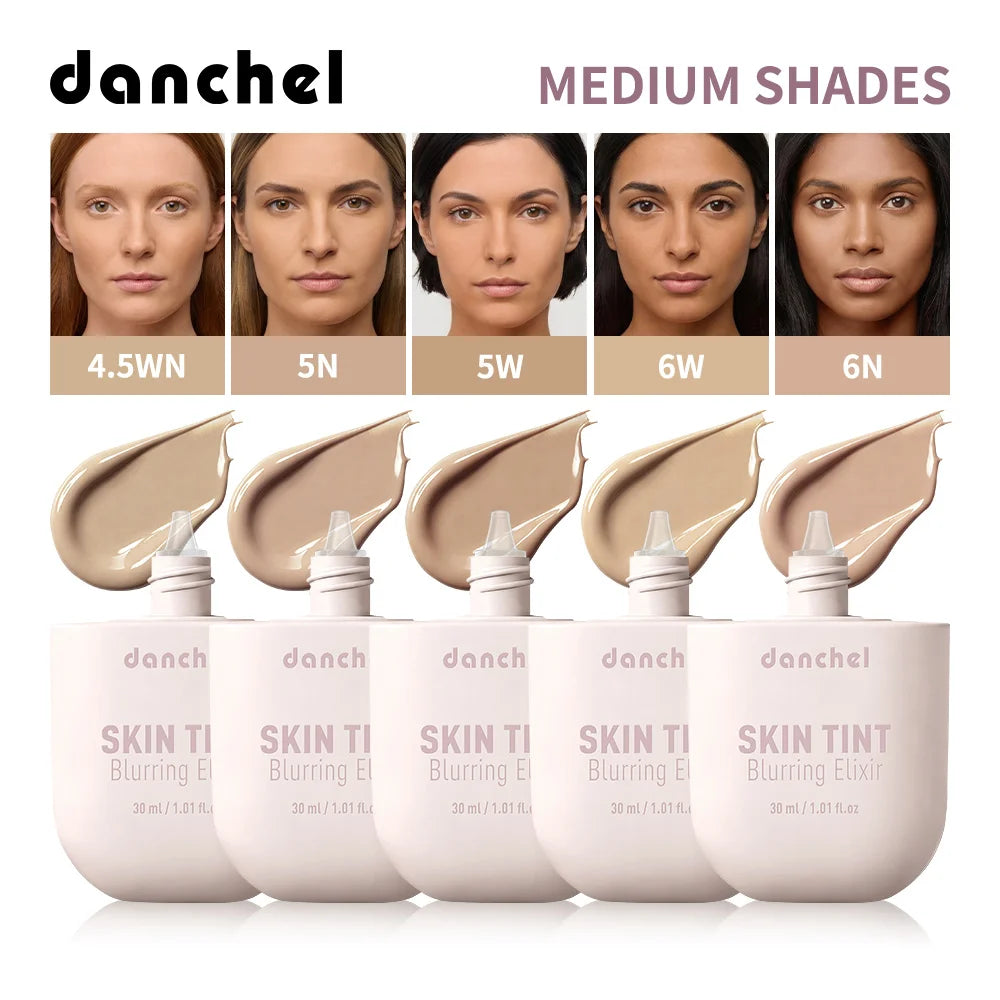24 Colors Skin Tint Liquid Foundation Natural Finish Blur Pores Soft Focus Makeup Lightweight Hydrating Base for All Skin Types Oasis Select