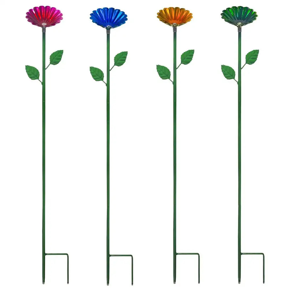 4Pcs Bee Water Feeder For Outdoor, Bird Feeder Freestanding Birdbath for Yard Patio Outdoors Garden Iron Pedestal Stake Oasis Select 4Pcs