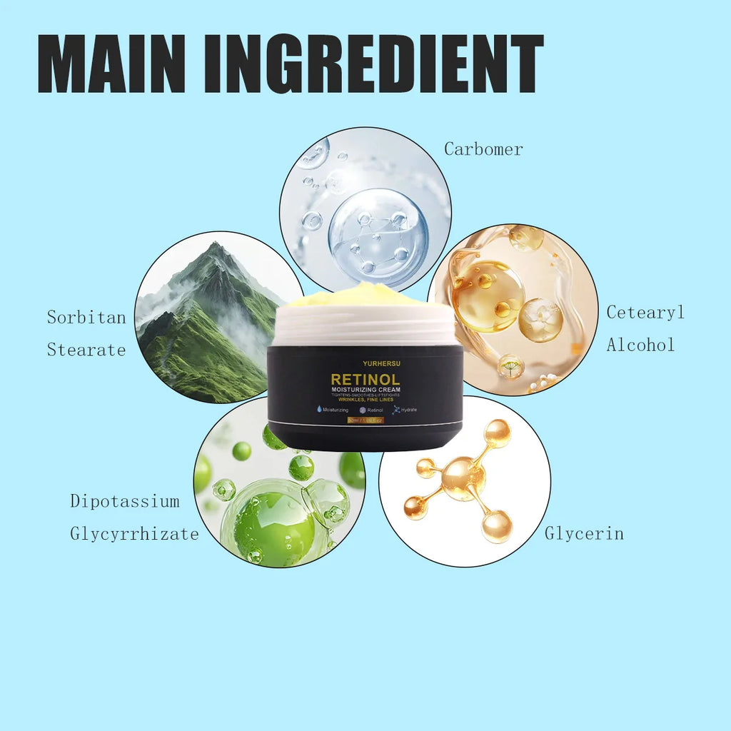 YURHERSU Retinol Face Cream for Men – Firms Skin 50ml Retinol Face Cream Oasis Select
