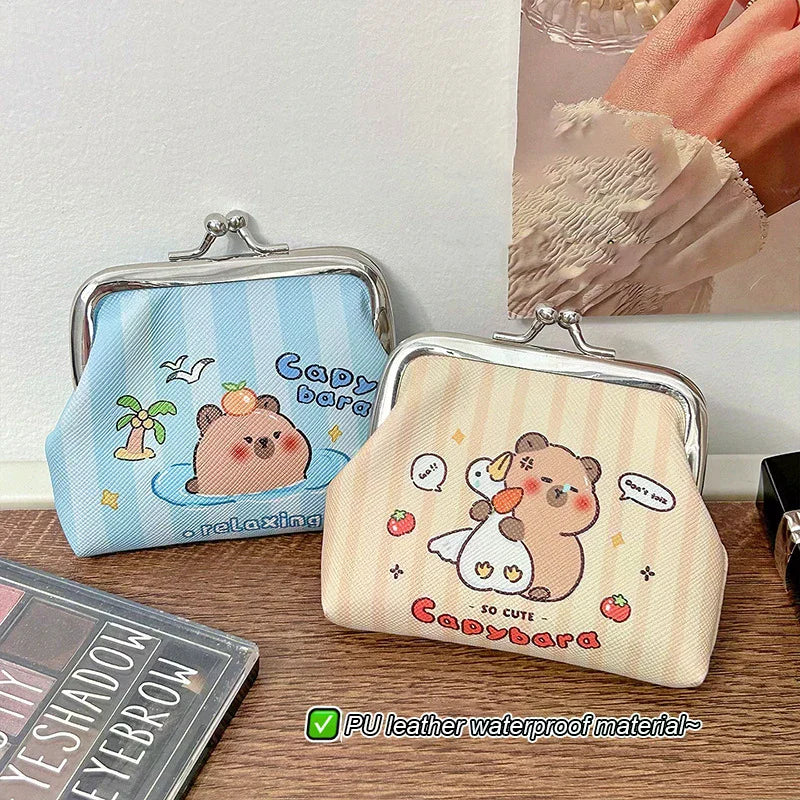 Cute Capybara Mini Coin Purse – PU Wallet for Kids & Gifts Mini Coin Purse Oasis Select