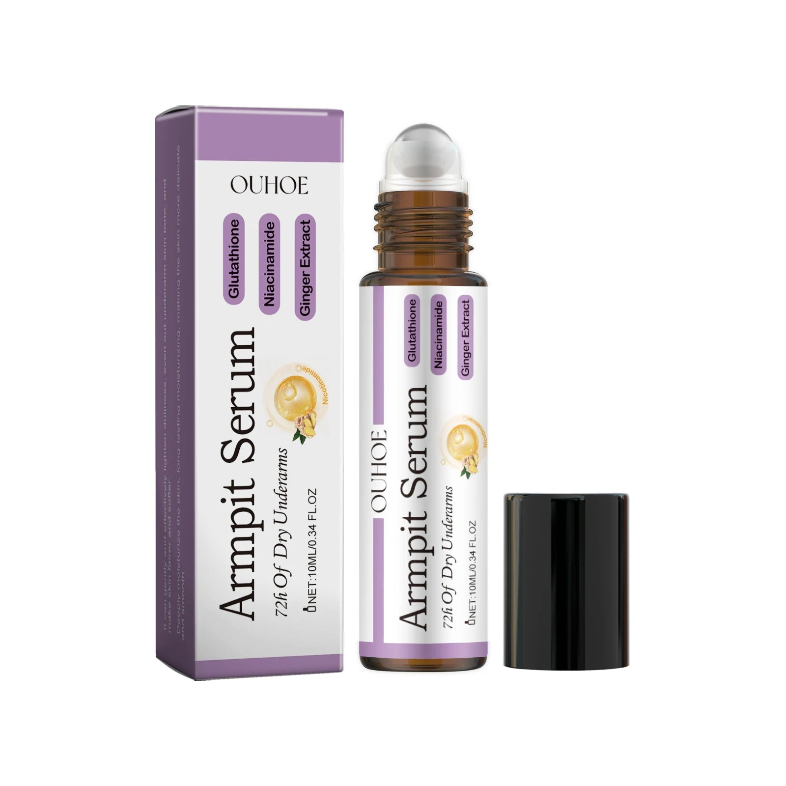 OUHOE Underarm Whitening Serum Delights Dullness of the Armpit Joint Skin Moisturizes Moisturizes and Brightens Skin Tone Oasis Select 10ml boxed
