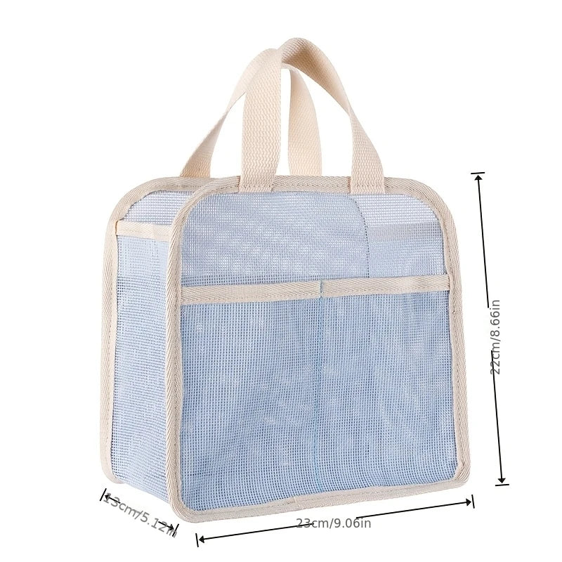Mesh Portable Shower Caddy, Large-capacity Shower Bag, Also Suitable for Beach, Swimming, and Gym Use,Oversized Beach Bag Oasis Select