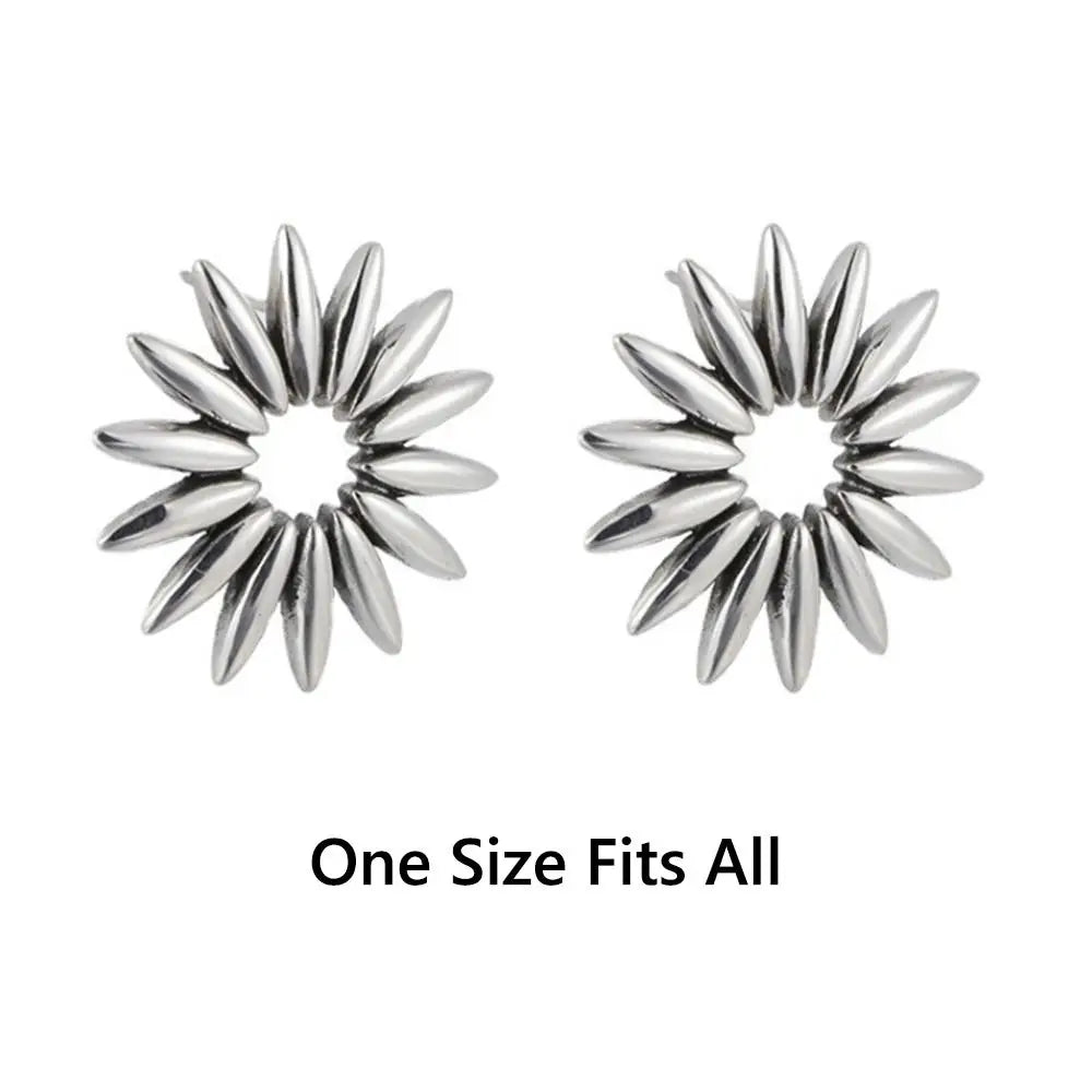 Summer Accessories Exaggerated Sunflower Earring Non-Fading Elegant Statement Jewelry Hypoallergenic Retro Earrings for Women Oasis Select