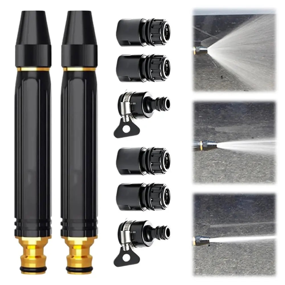 Heavy-Duty Metal Garden Hose Spray Nozzle – Adjustable
