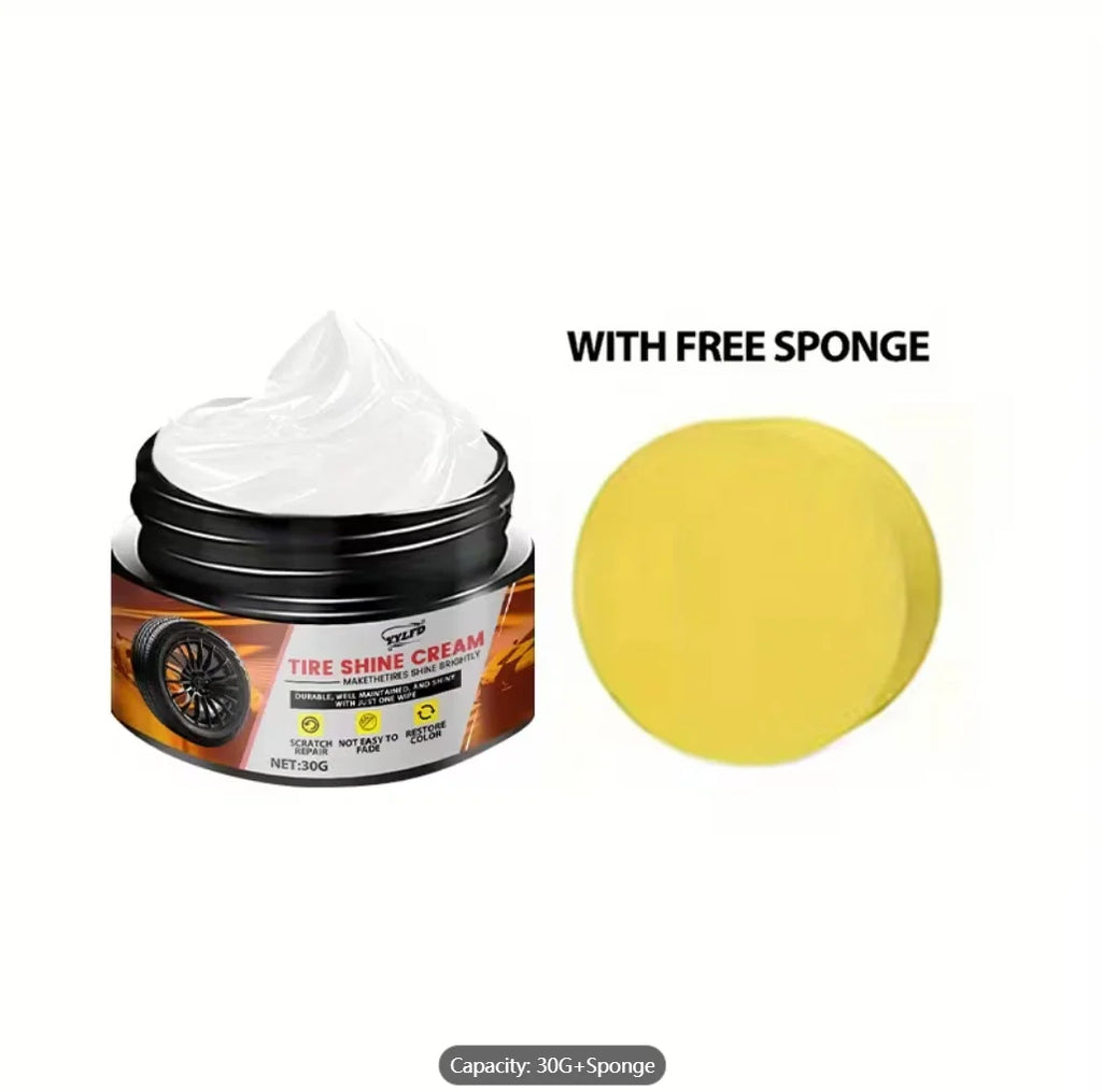 Car Plastic Restorer & Tire Shine 30G | UV Protection Anti-Fade Car Plastic Restorer Oasis Select
