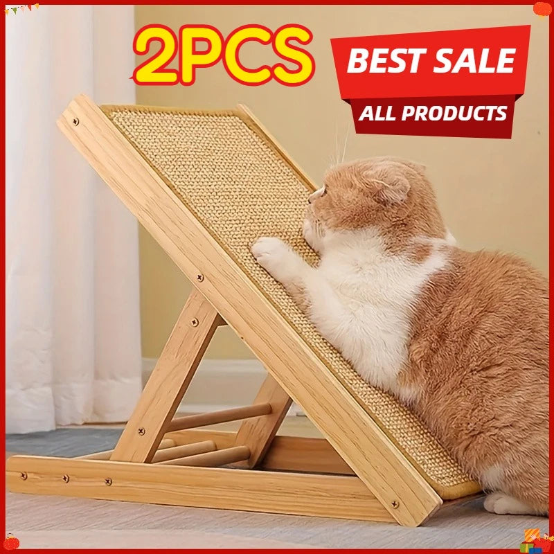 2pcs Sturdy Sisal Cat Scratching Board- No Mess, Sofa-Safe Design, Suitable for Exercise and Rest- Perfect Gift for Cats Oasis Select