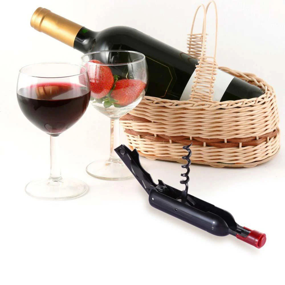 Corkscrews Bottle Foldable Champagne Refrigerator Wine Shaped Corkscrew Magnet Multifunctional Bottle Shaped Wine Opener Oasis Select
