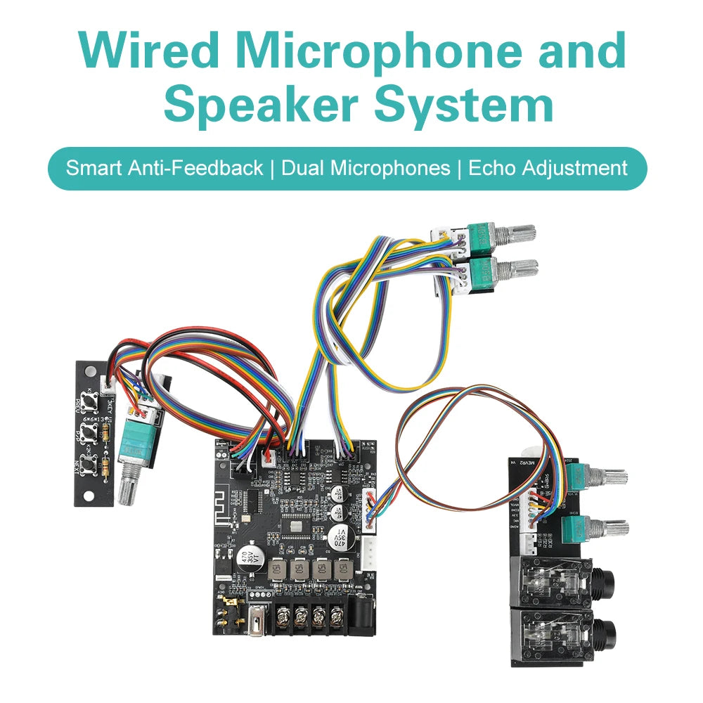 502T Microphone Audio Integrated Machine 2.0 Channel Bluetooth Amplifier Board 50W*2 TPA3116D2 Dual Channel Amplifier Board Oasis Select