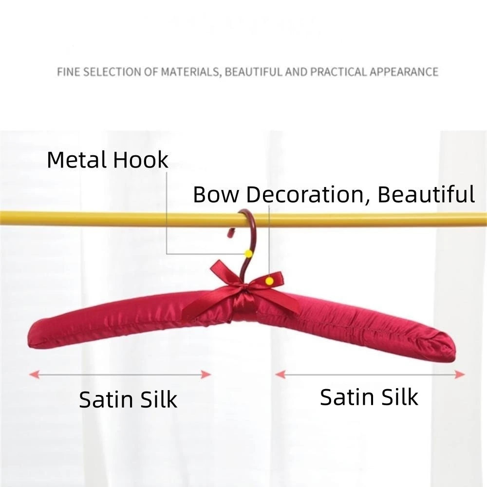 Satin Padded Clothes Hanger – Non-Slip, Silk Wrapped & Slim