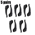 5-20pairs Clear Anti-slip Ear Hook Eyeglasses Accessories Grip Anti-fall Eyewear Holder Glasses Leg Ear Sleeve Bracket Fastener Oasis Select 5 pairs-black