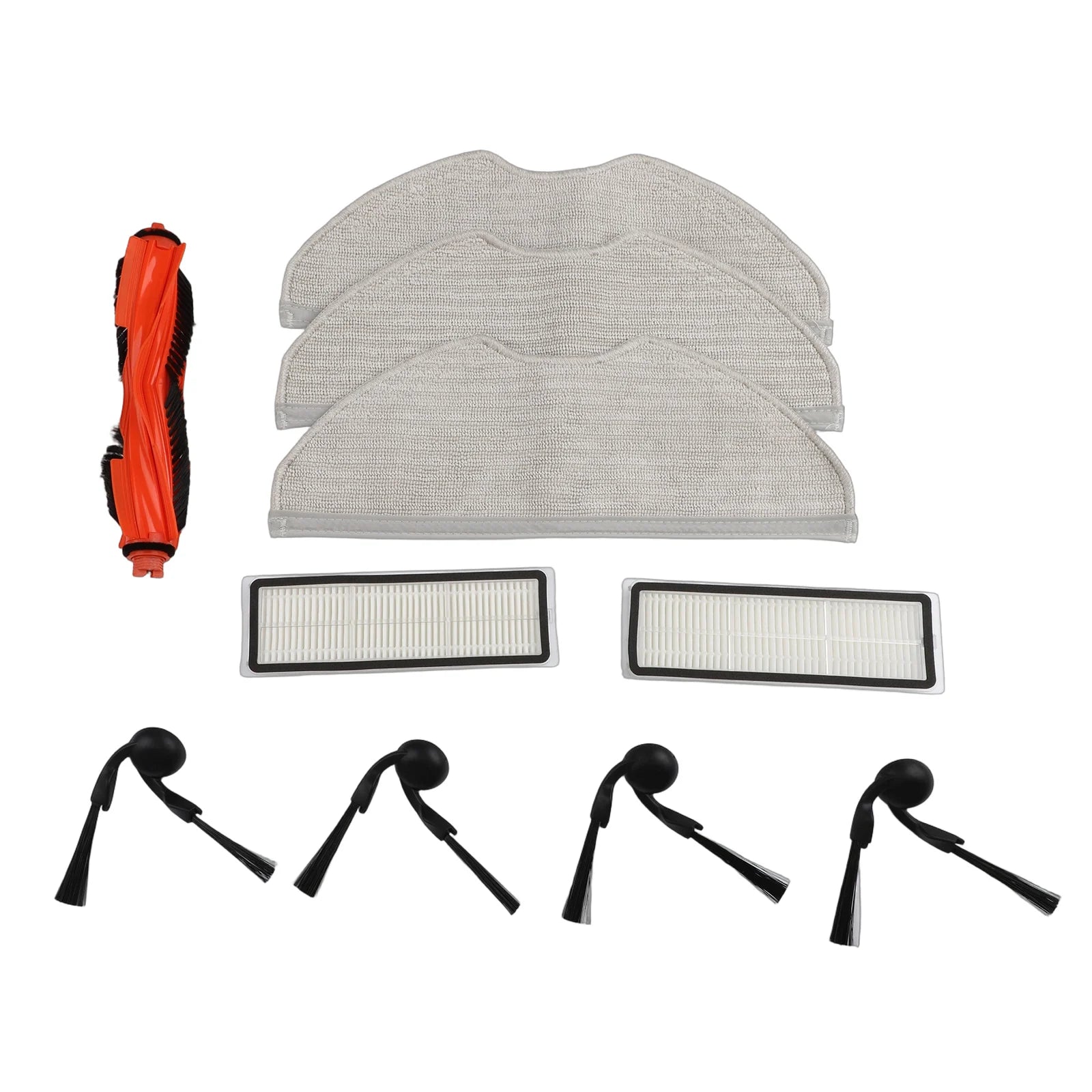 Vacuum Cleaner Main Brush Side Filter Mop Cloth Set For Xiaomi S40 OV81 OV81 Main Side Brush Filter Mop Cloth Kit Oasis Select A