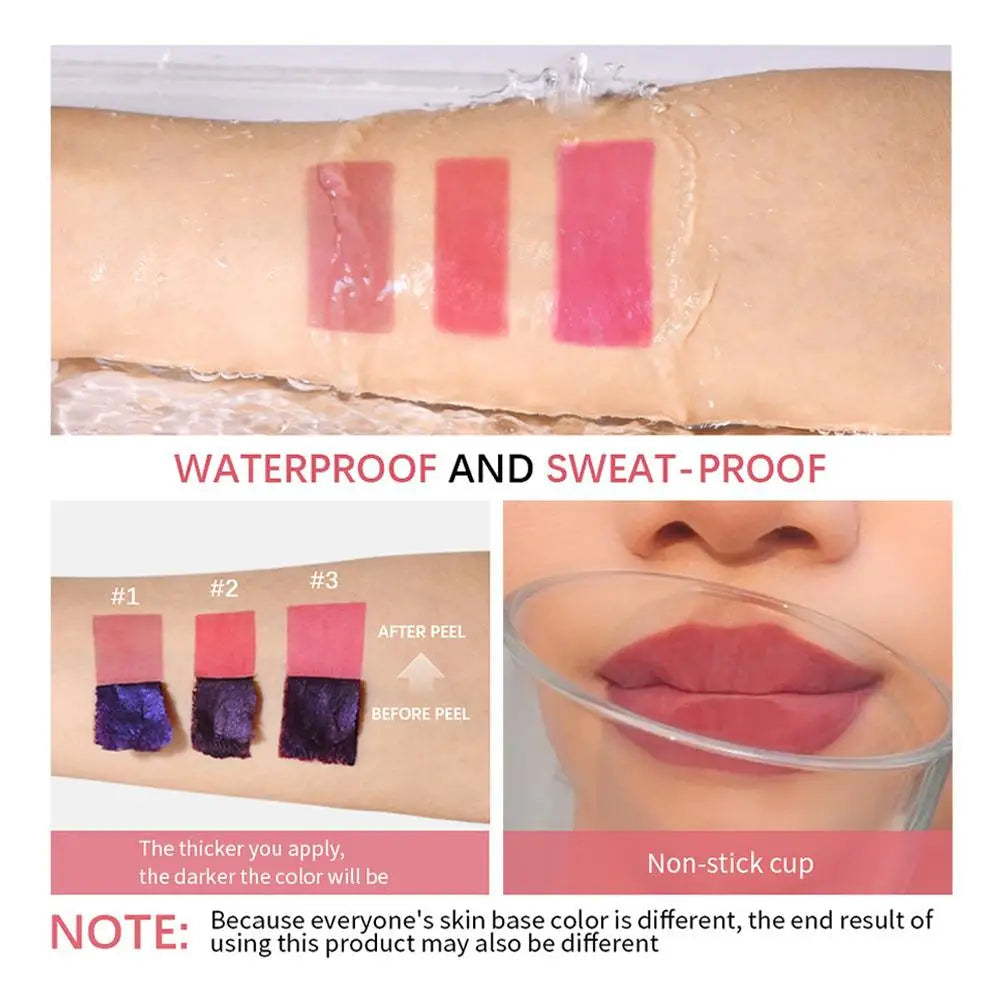 Lip Liner Stain, Peel Off Lip Liner & Lip Gloss, Long Lasting Waterproof Matte Color and Glossy Shine, Transfer-Proof Lip Makeup Oasis Select