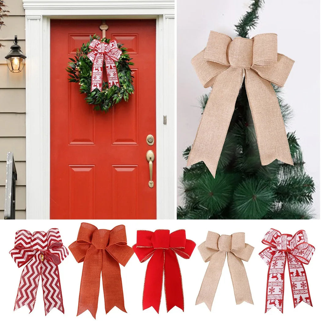 Stylish Cloth Bowknot Ribbon for Holiday Decorations Including Christmas Trees Party Settings Gardens Chairs and Tables Oasis Select